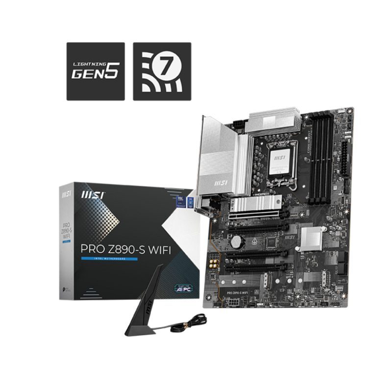 Mainboard MSI PRO Z890-S WIFI DDR5 (Wifi+Bluetooth+Thunderbolt 4)